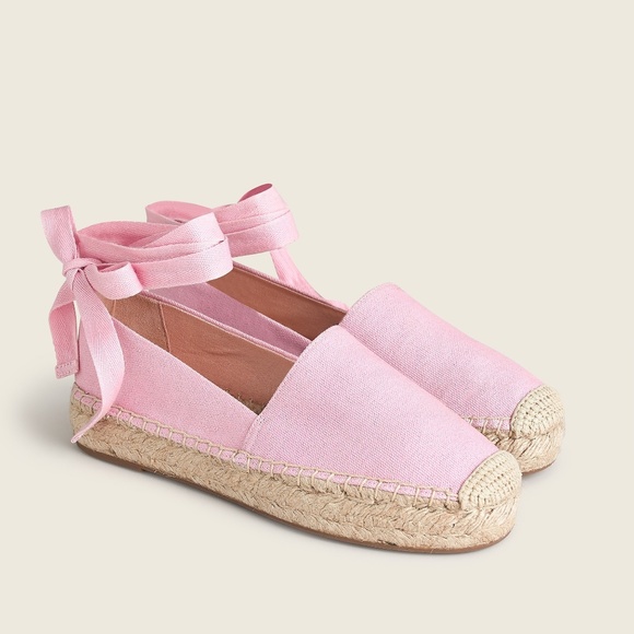 J. Crew Shoes - New JCREW Size 5 Canvas Espadrille Flats in Icy Orchid